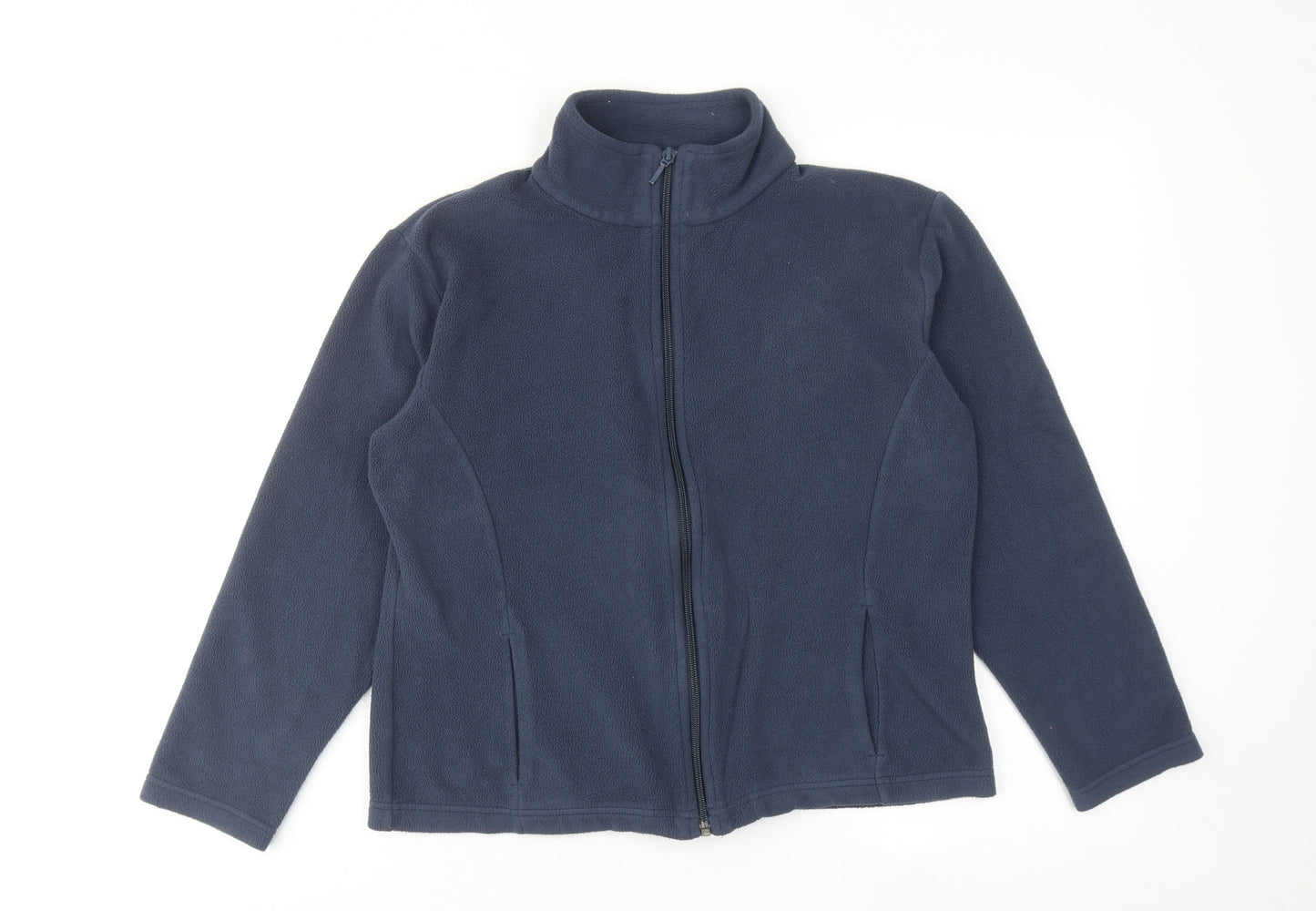 Marks and Spencer Womens Blue Jacket Size 16 Zip