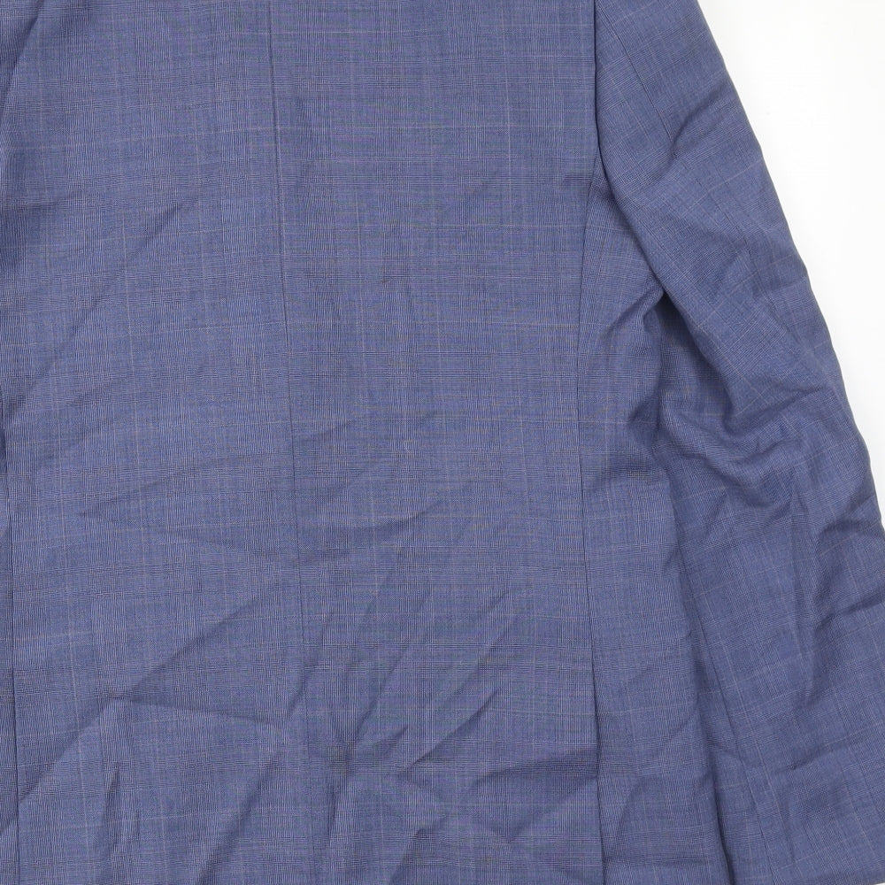 Marks and Spencer Mens Blue Polyester Jacket Suit Jacket Size 40 Regular