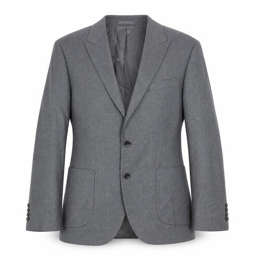 Front view of Autograph men’s grey polyester jacket suit jacket, size 42, regular