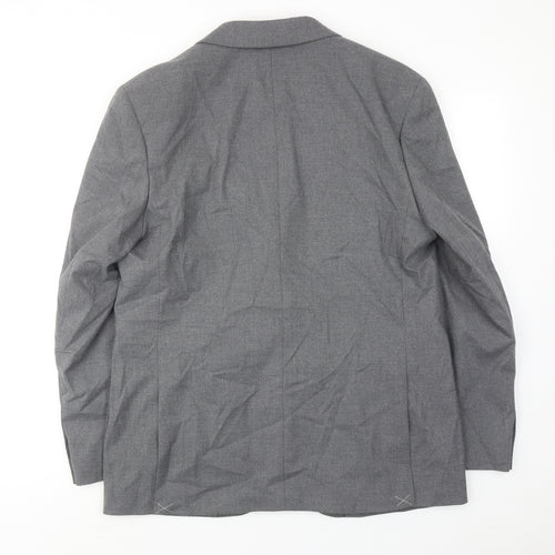 Autograph Mens Grey Polyester Jacket Suit Jacket Size 42 Regular