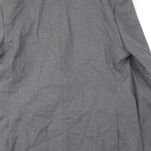 Autograph Mens Grey Polyester Jacket Suit Jacket Size 42 Regular