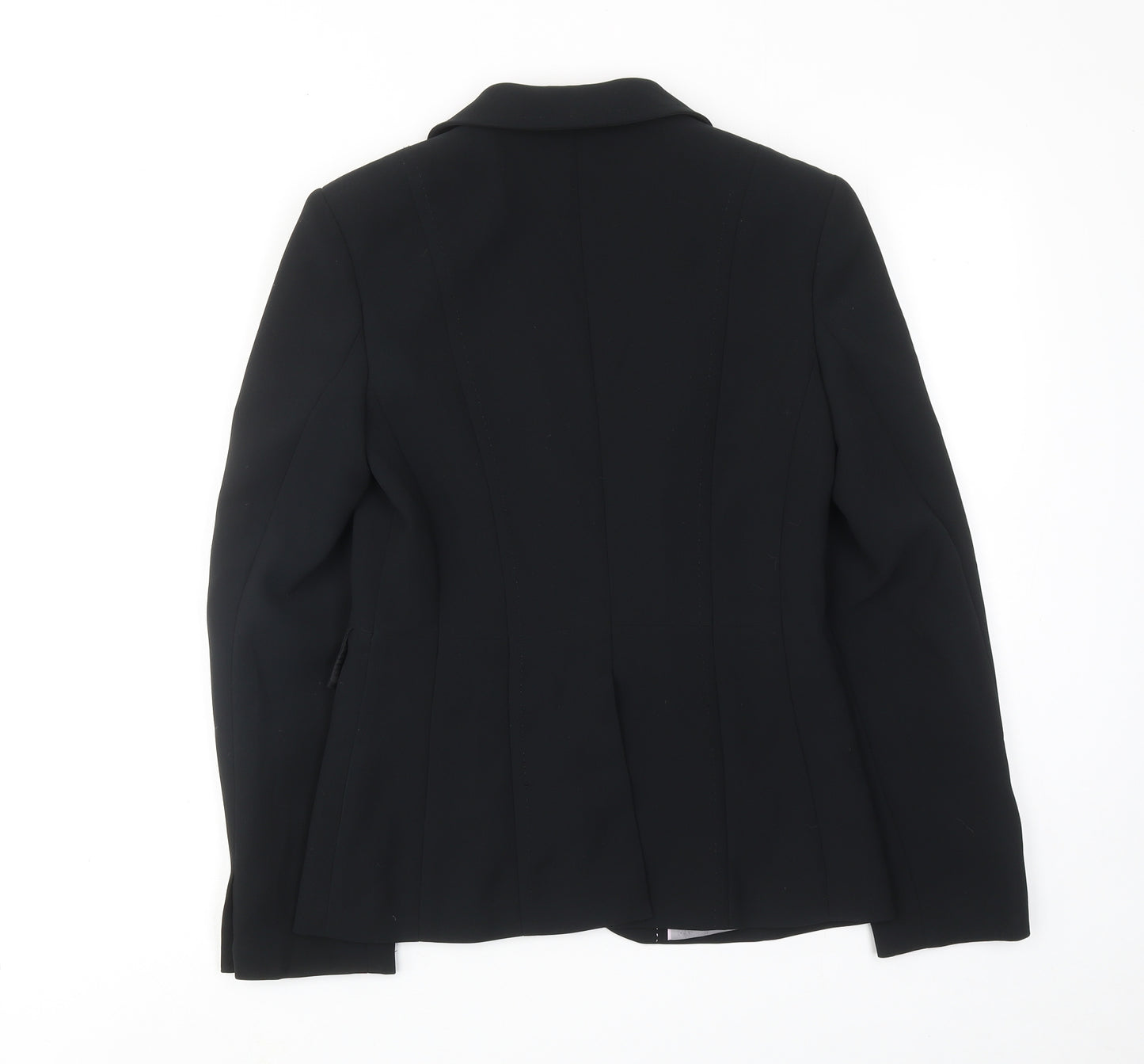 NEXT Womens Black Polyester Jacket Suit Jacket Size 8