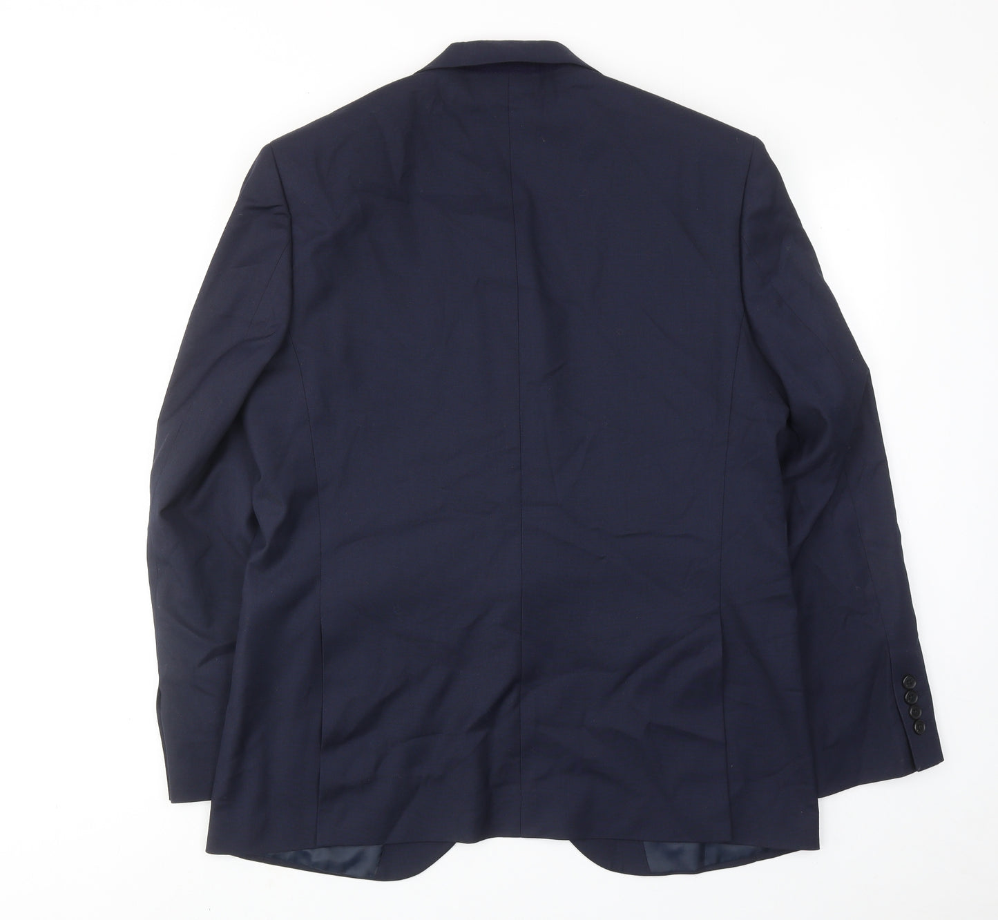 Marks and Spencer Mens Blue Polyester Jacket Suit Jacket Size 42 Regular
