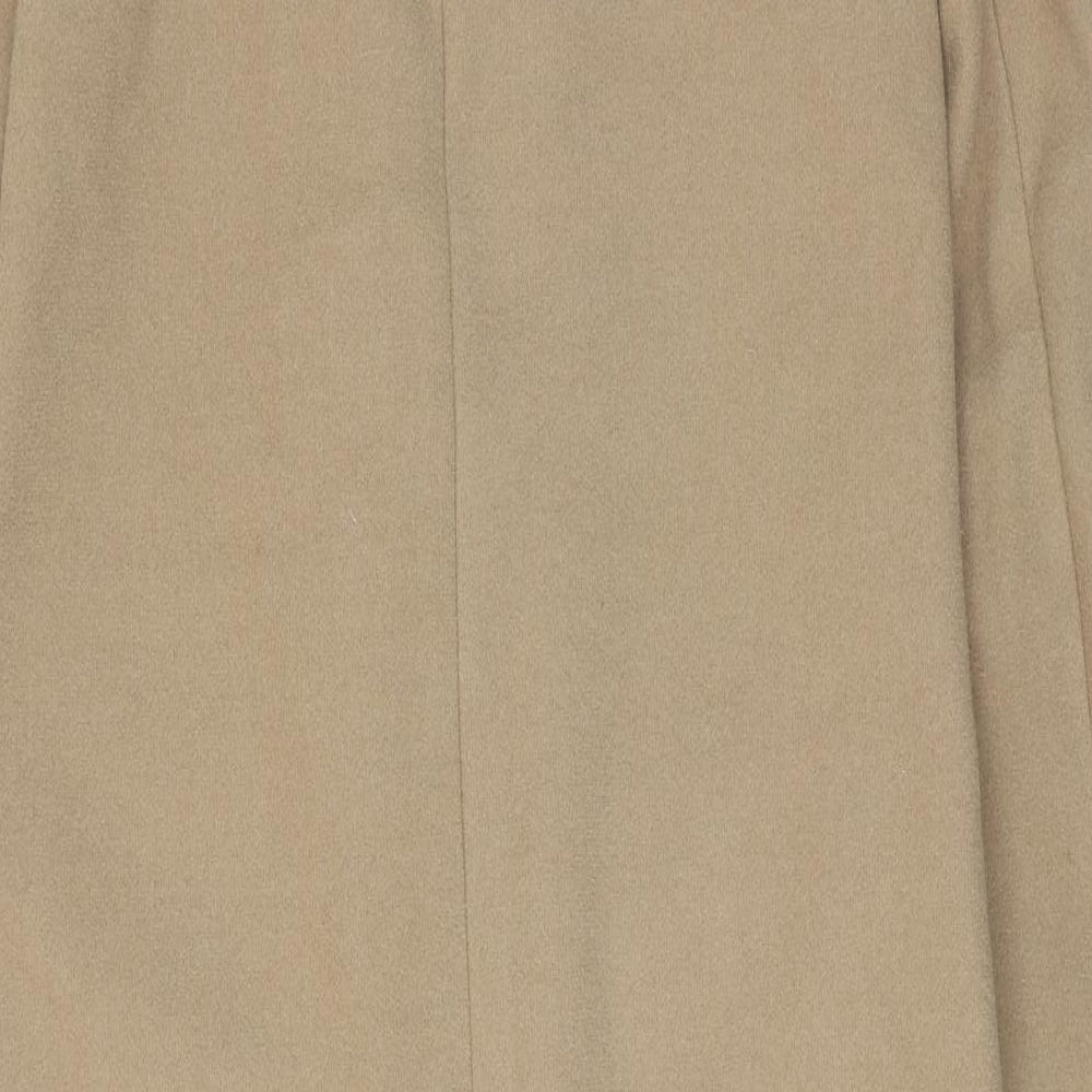 Marks and Spencer Womens Beige Overcoat Coat Size 8 Button
