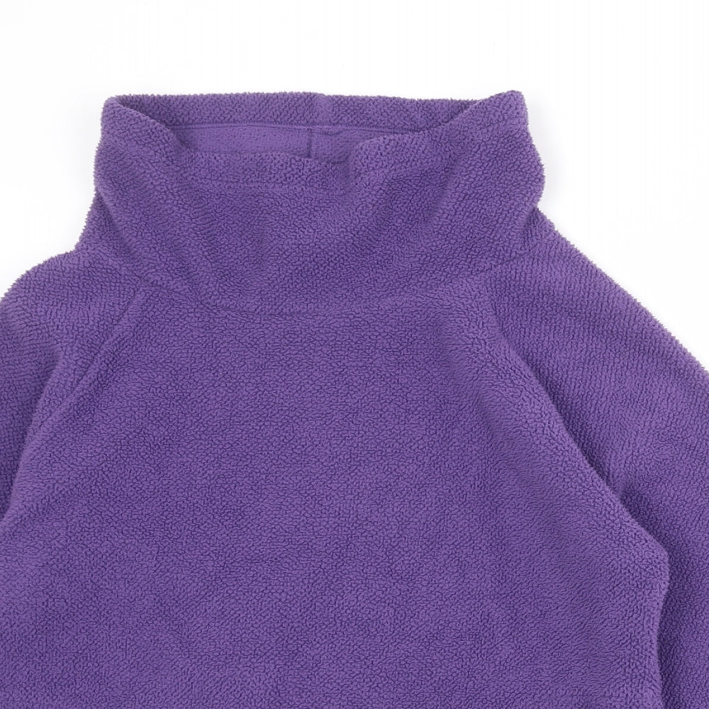 Marks and Spencer Womens Purple Polyester Pullover Sweatshirt Size 12 Pullover