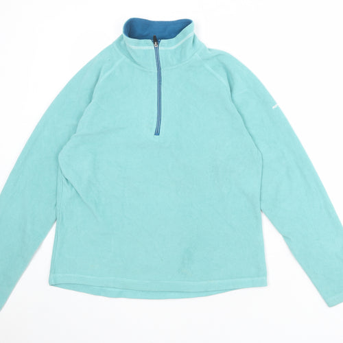 Trespass Womens Blue Polyester Pullover Sweatshirt Size 14 Zip