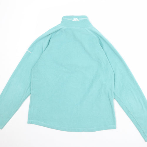 Trespass Womens Blue Polyester Pullover Sweatshirt Size 14 Zip