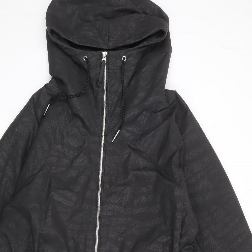 Slazenger Womens Grey Rain Coat Coat Size M Zip