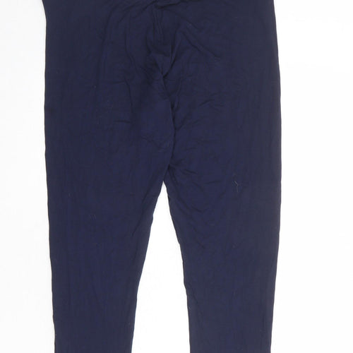 Marks and Spencer Womens Blue Viscose Capri Leggings Size 14