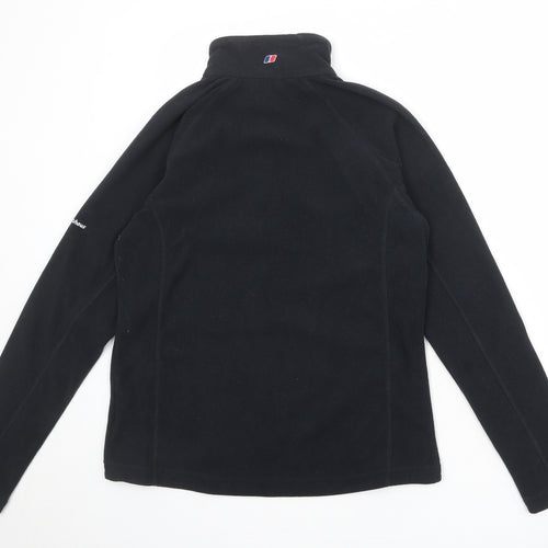 Berghaus Womens Black Polyester Pullover Sweatshirt Size 12 Zip