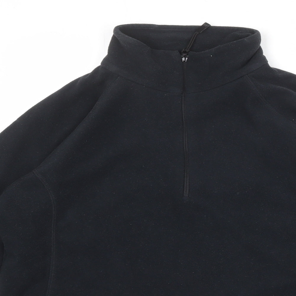 Berghaus Womens Black Polyester Pullover Sweatshirt Size 12 Zip