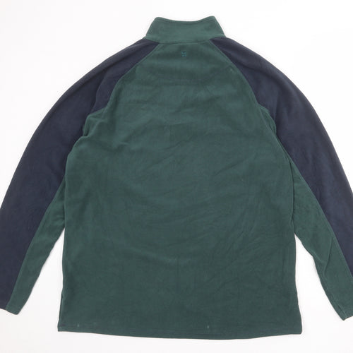 Mountain Warehouse Mens Green Polyester Henley Sweatshirt Size 2XL