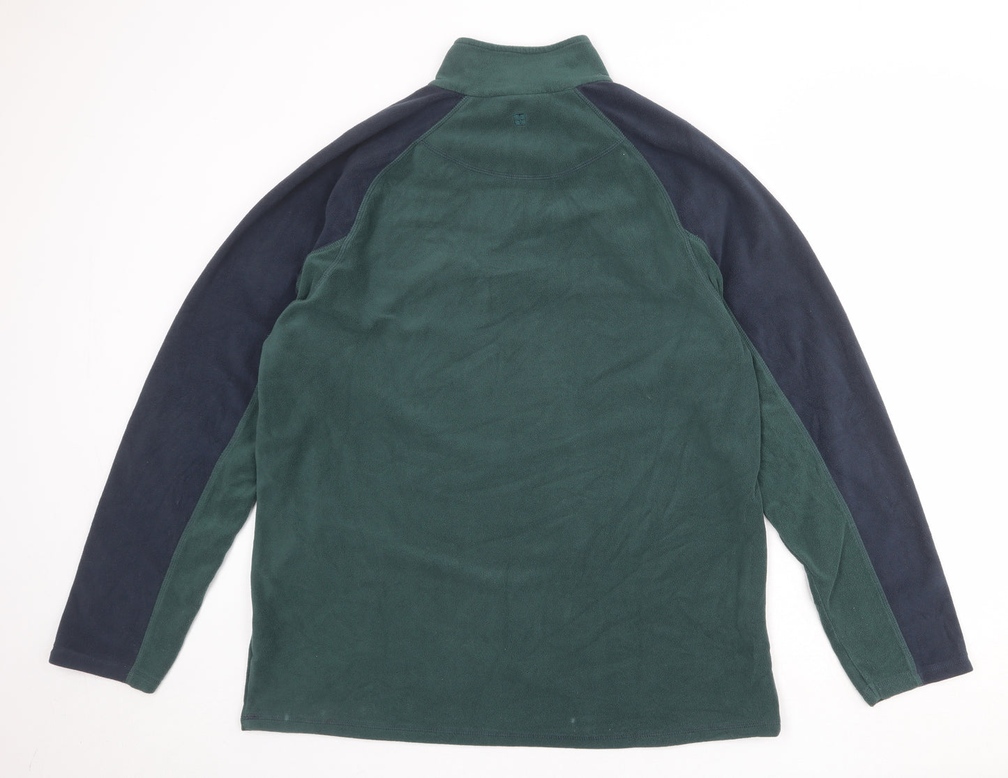 Mountain Warehouse Mens Green Polyester Henley Sweatshirt Size 2XL