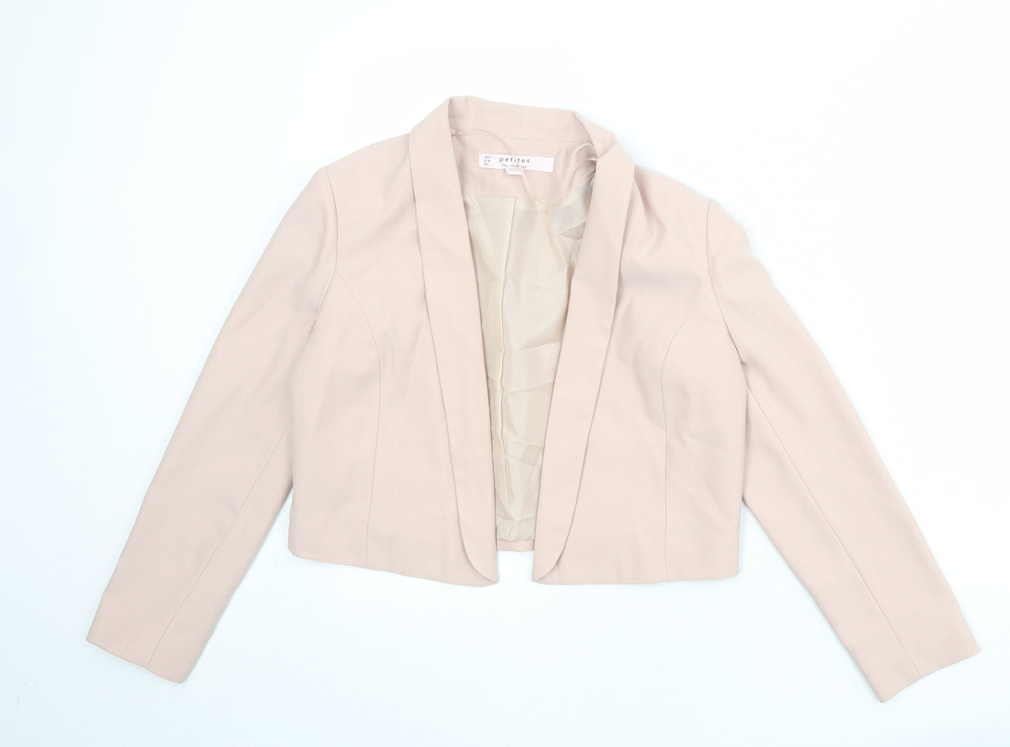 Miss Selfridge Womens Pink Polyester Jacket Blazer Size 10 - Open Style