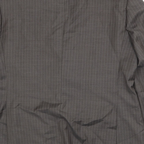 NEXT Mens Brown Striped Wool Jacket Suit Jacket Size 44 Regular