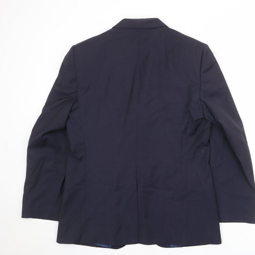 Marks and Spencer Mens Blue Wool Jacket Suit Jacket Size 40 Regular