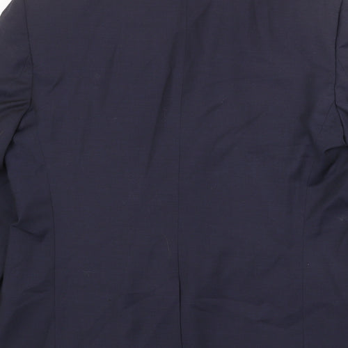Marks and Spencer Mens Blue Wool Jacket Suit Jacket Size 40 Regular