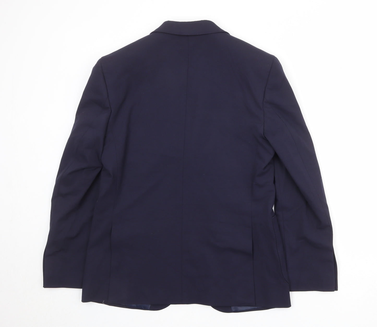 Autograph Mens Blue Polyester Jacket Suit Jacket Size 38 Regular