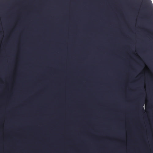 Autograph Mens Blue Polyester Jacket Suit Jacket Size 38 Regular