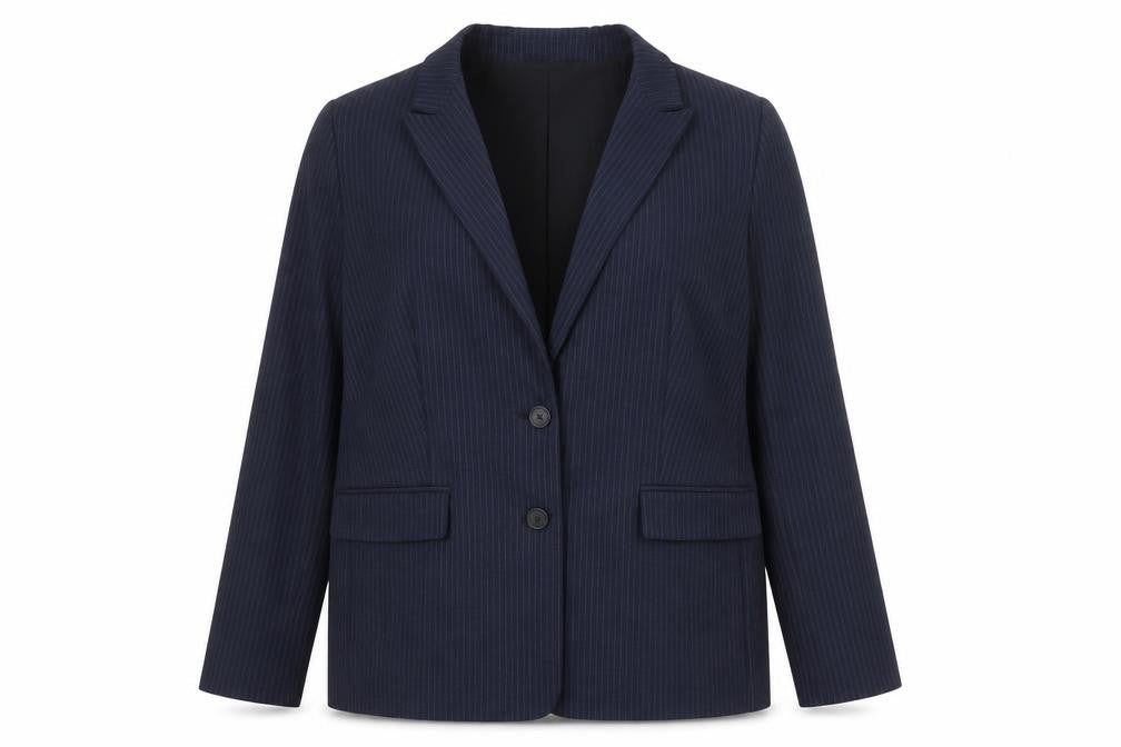 Marks & Spencer Womens Blue Polyester Jacket Suit Jacket Size 16
