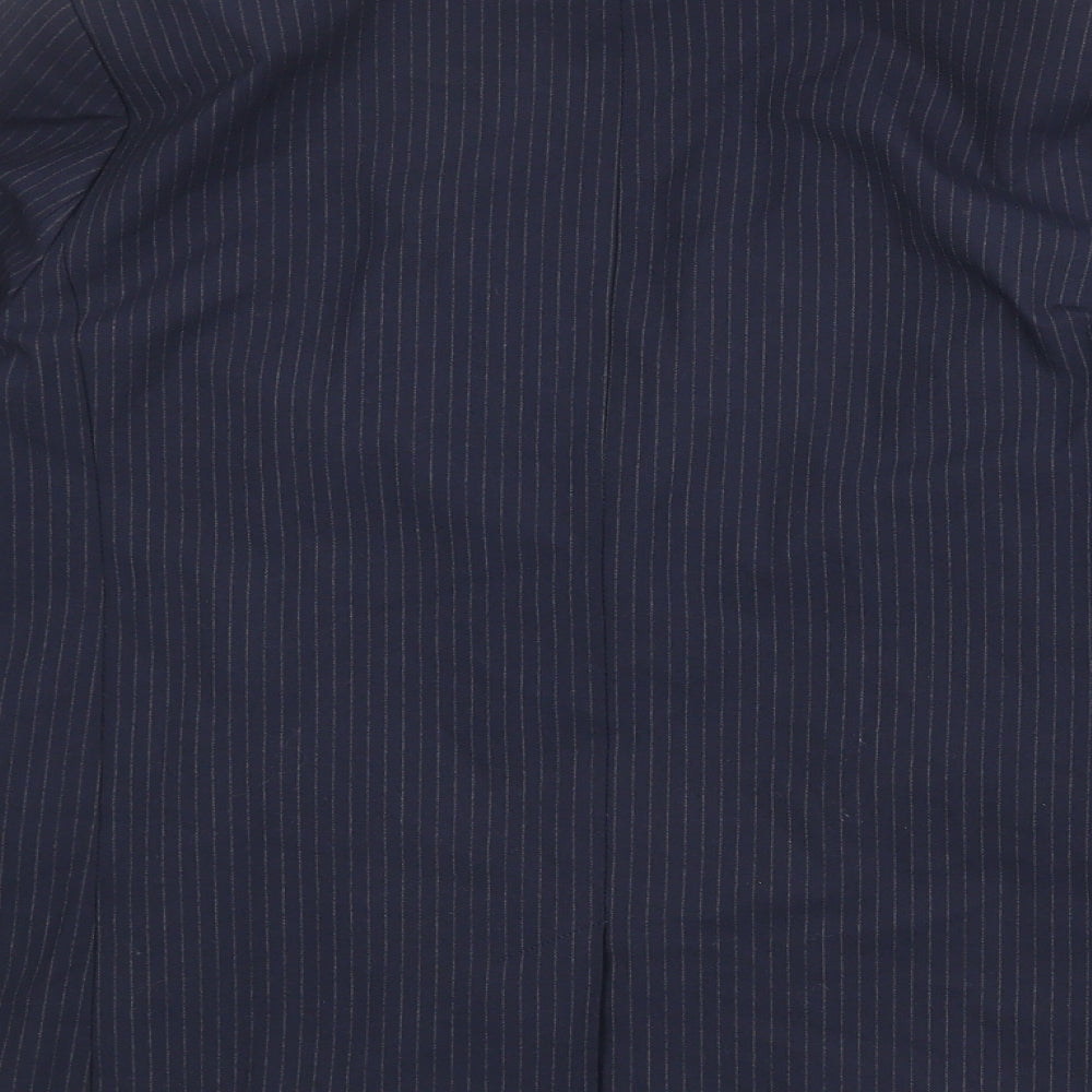 Marks and Spencer Womens Blue Polyester Jacket Suit Jacket Size 16