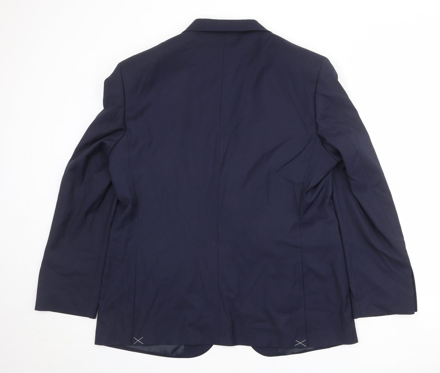 Marks and Spencer Mens Blue Polyester Jacket Suit Jacket Size 44 Regular