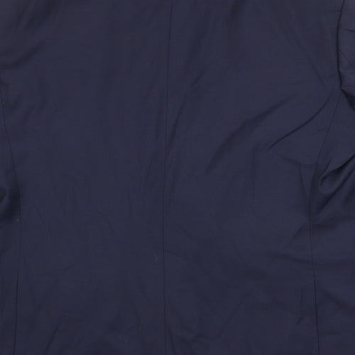 Marks and Spencer Mens Blue Polyester Jacket Suit Jacket Size 44 Regular