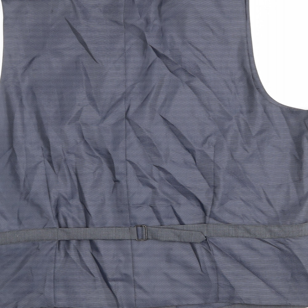 Marks and Spencer Mens Grey Wool Jacket Suit Waistcoat Size 44 Regular