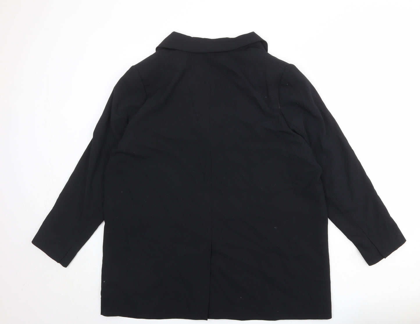 Marks and Spencer Womens Black Polyester Jacket Suit Jacket Size 20