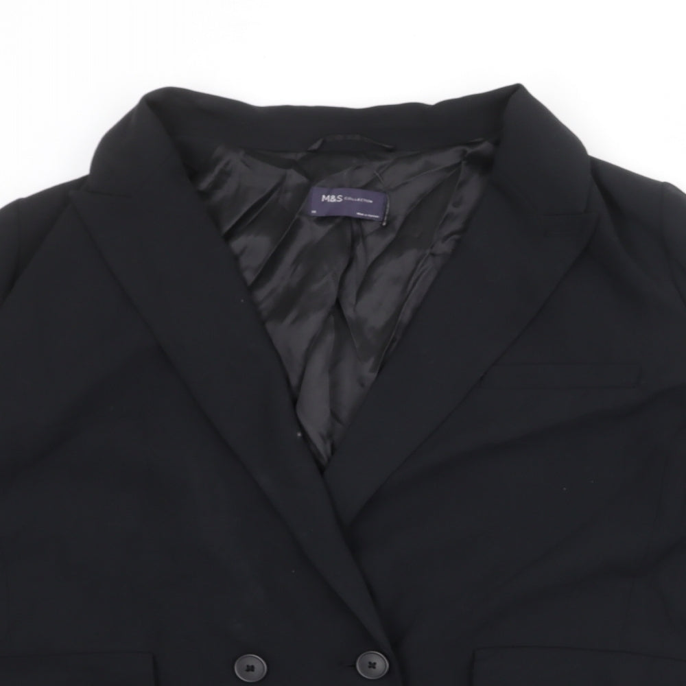 Marks and Spencer Womens Black Polyester Jacket Suit Jacket Size 20
