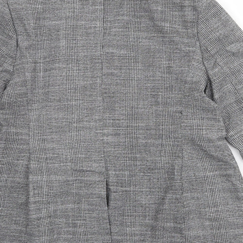 Marks and Spencer Womens Grey Polyester Jacket Suit Jacket Size 14