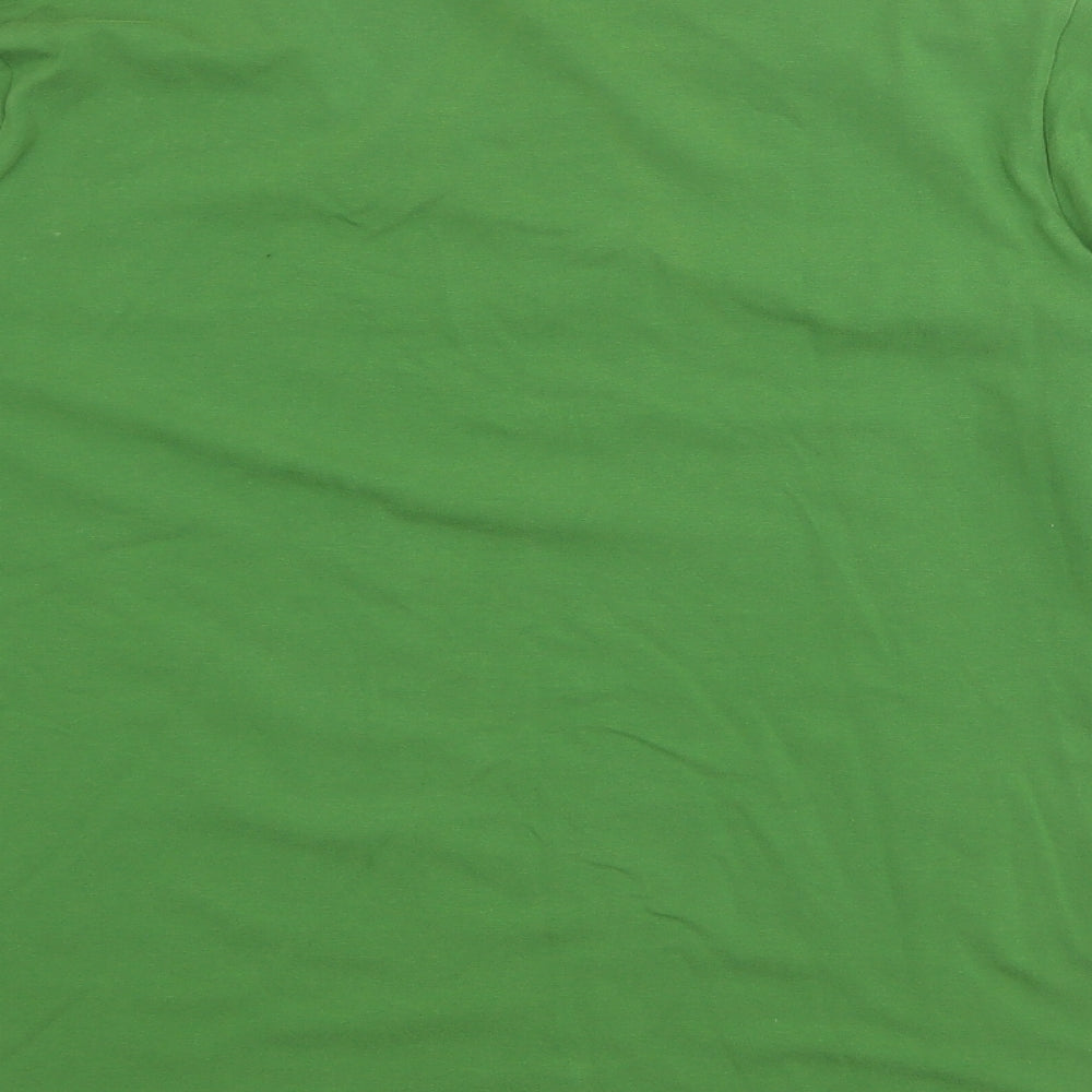 Basler Womens Green Cotton Basic T-Shirt Size 22 Round Neck