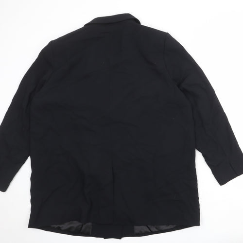 Marks and Spencer Womens Black Polyester Jacket Suit Jacket Size 20