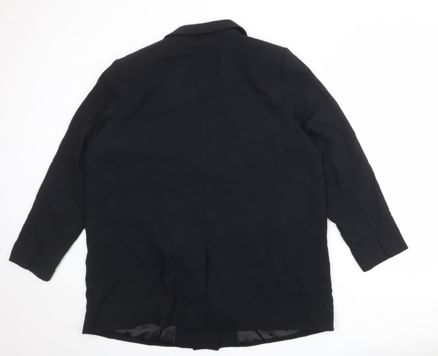 Marks and Spencer Womens Black Polyester Jacket Suit Jacket Size 20