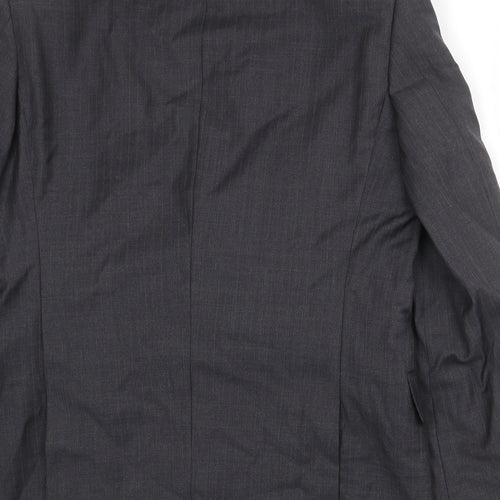Jaeger Mens Grey Wool Jacket Suit Jacket Size 40 Regular