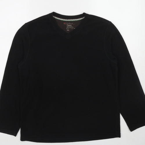 Blue Harbour Mens Black Polyester Pullover Sweatshirt Size S