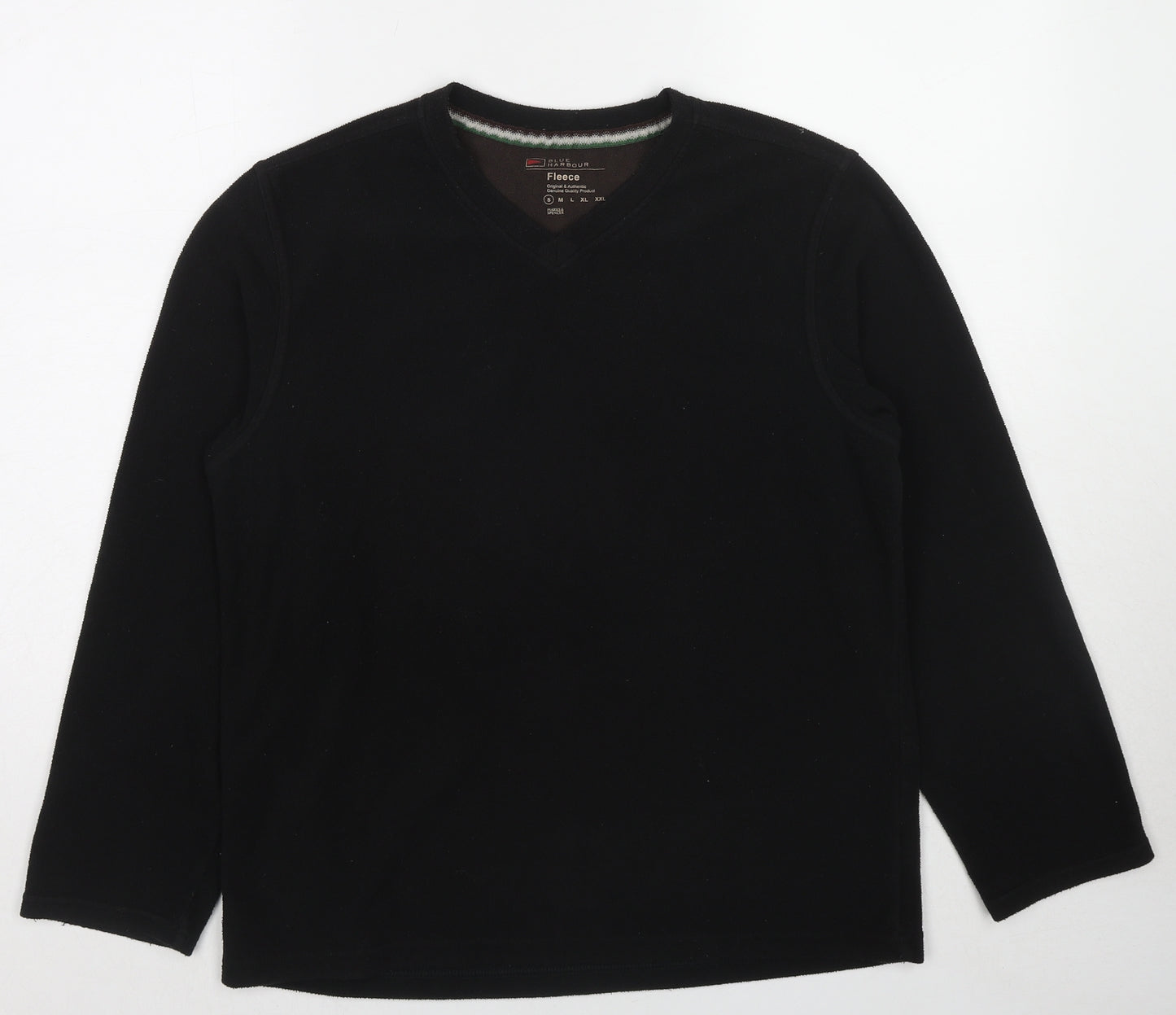 Blue Harbour Mens Black Polyester Pullover Sweatshirt Size S