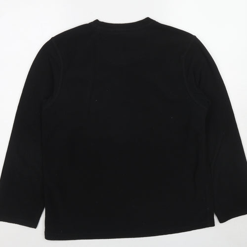 Blue Harbour Mens Black Polyester Pullover Sweatshirt Size S
