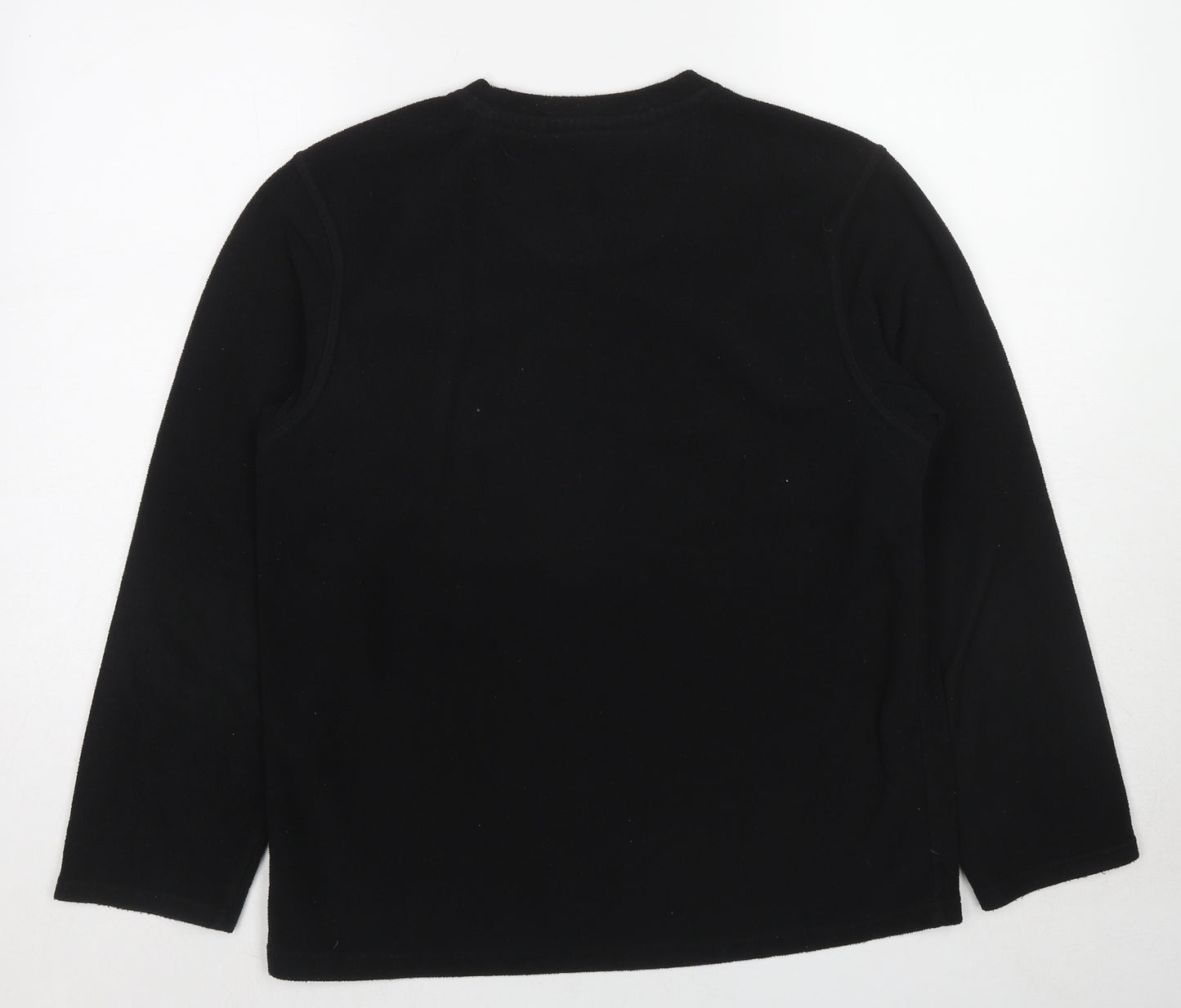 Blue Harbour Mens Black Polyester Pullover Sweatshirt Size S