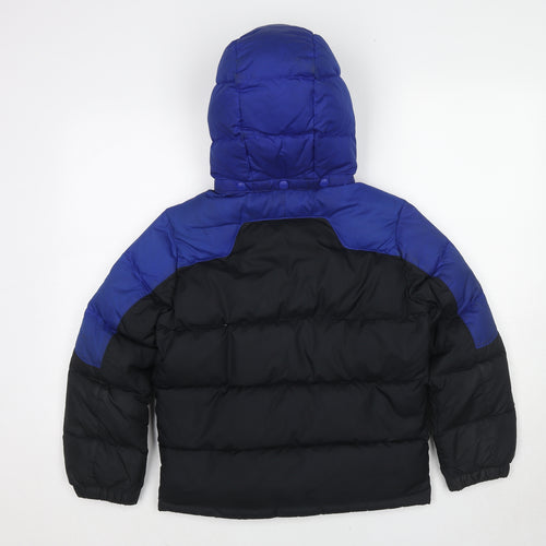 Polo Ralph Lauren Boys Black Colourblock Puffer Jacket Jacket Size 10-11 Years Zip