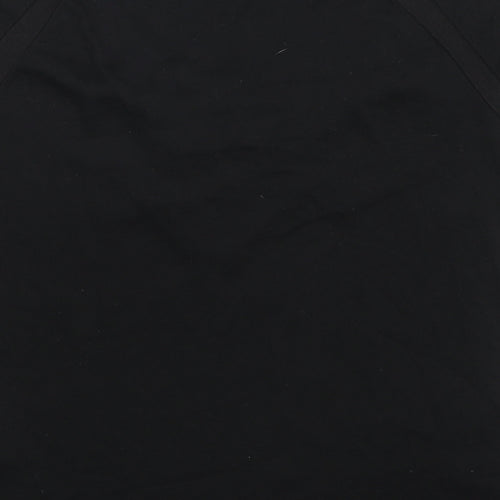 Lonsdale Womens Black Cotton Basic T-Shirt Size 10 V-Neck