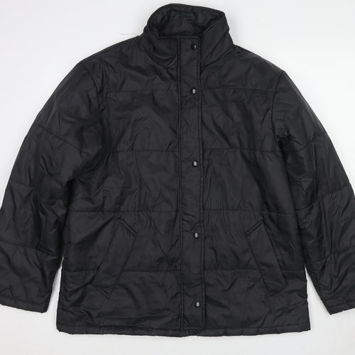Vincelli Womens Black Jacket Size M Zip