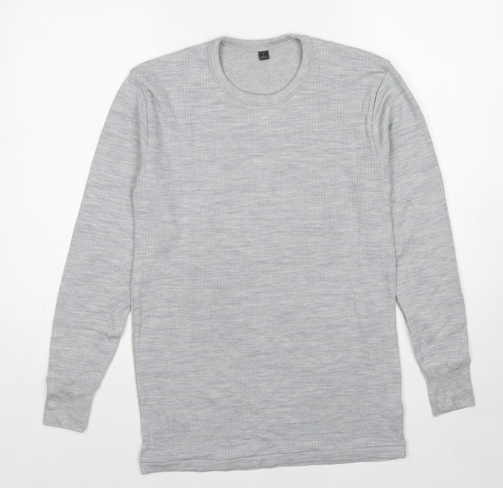Marks and Spencer Mens Grey Wool Pullover Sweatshirt Size S