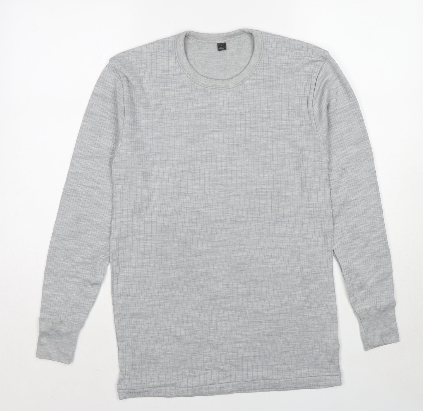 Marks and Spencer Mens Grey Wool Pullover Sweatshirt Size S