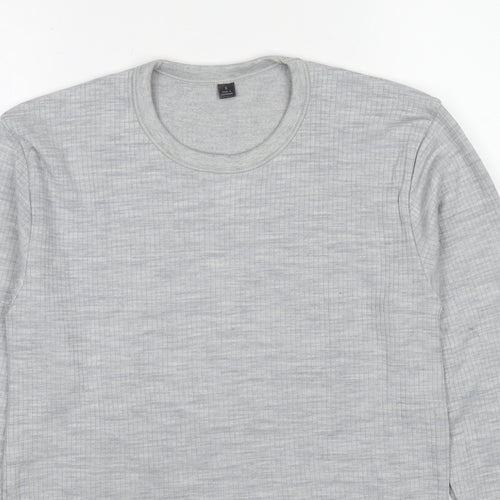 Marks and Spencer Mens Grey Wool Pullover Sweatshirt Size S