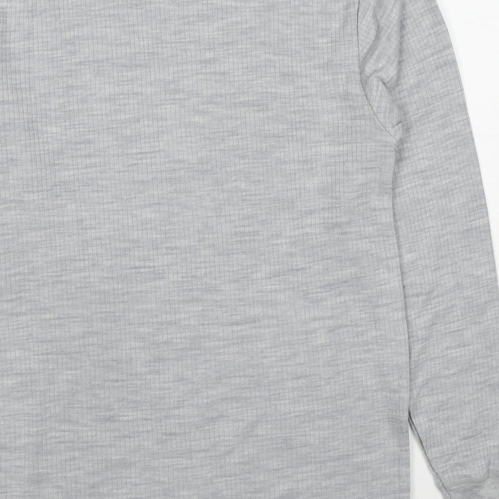 Marks and Spencer Mens Grey Wool Pullover Sweatshirt Size S