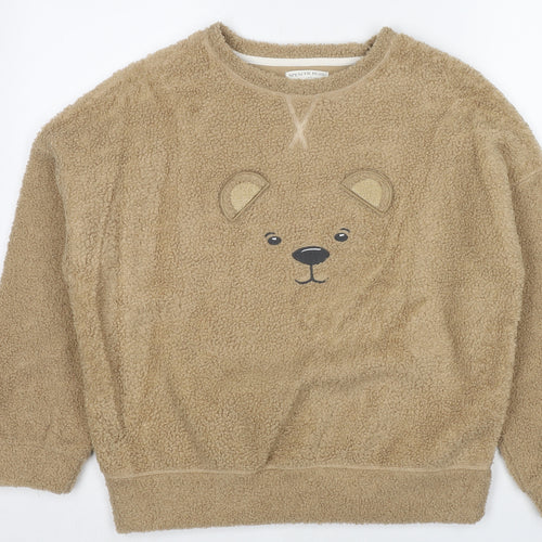 Marks and Spencer Womens Brown Polyester Pullover Sweatshirt Size S Pullover - Spencer Bear