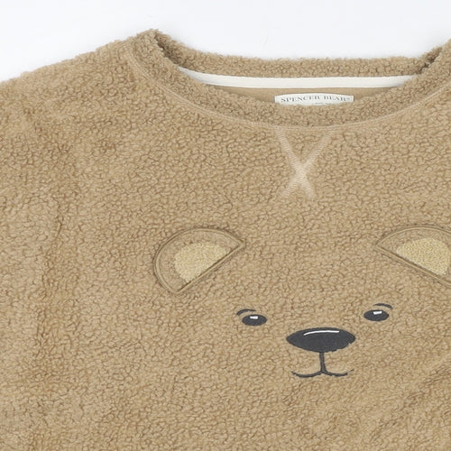 Marks and Spencer Womens Brown Polyester Pullover Sweatshirt Size S Pullover - Spencer Bear