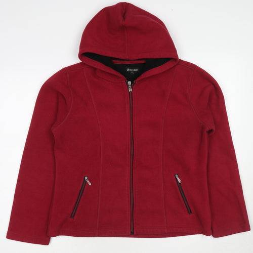 E-Studio Womens Red Jacket Size L Zip