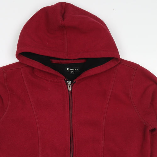 E-Studio Womens Red Jacket Size L Zip